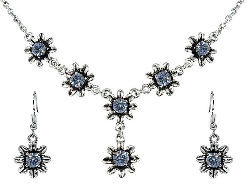 Trachtenland Kette mit Anhänger Blumen Collier günstig online kaufen