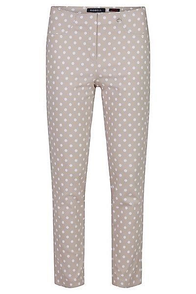 ROBELL Stretch-Hose BELLA09 Bengaline Punkte Print günstig online kaufen