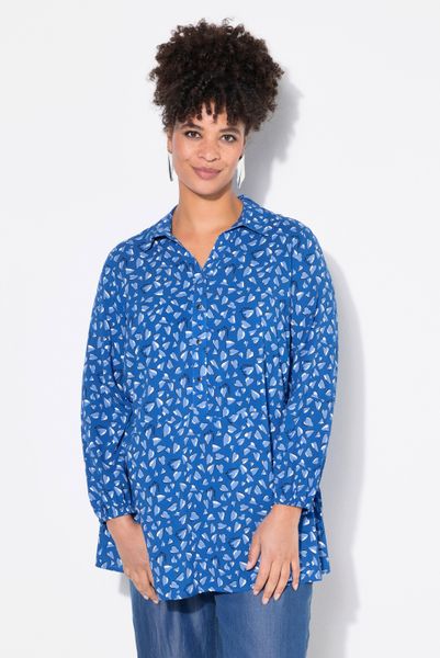 MIAMODA Hemdbluse Bluse A-Linie Herz-Muster günstig online kaufen