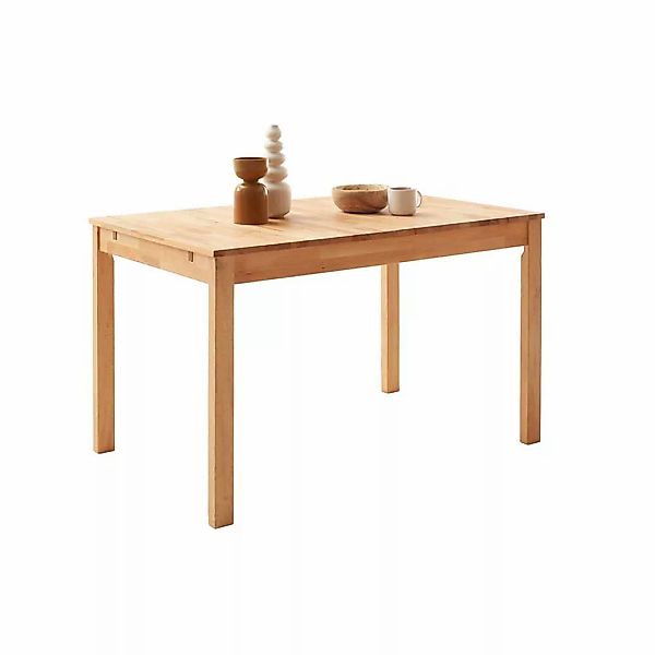 Esstisch Tisch Massivholz in Kernbuchefarben mit Massivholzplatte günstig online kaufen