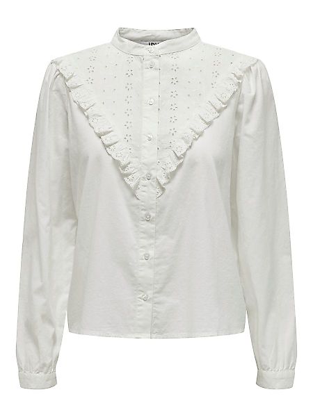 ONLY Besticktes Hemd Damen White günstig online kaufen