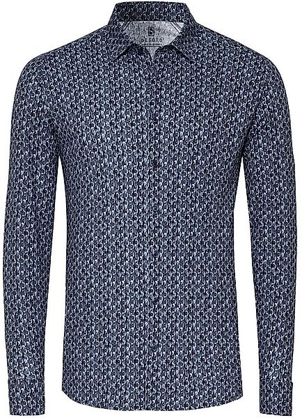 DESOTO Hemd Druck Bubbles Navy - Größe M günstig online kaufen