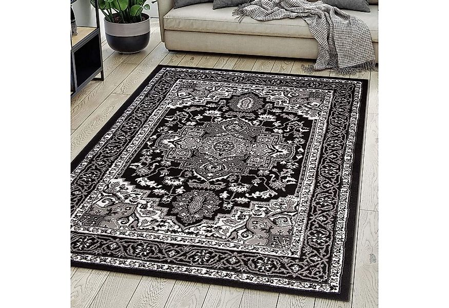 Mazovia Orientteppich DY-EUFRAT-Q011A-BLACK, 70x140, Orientalisch, Blumenmu günstig online kaufen