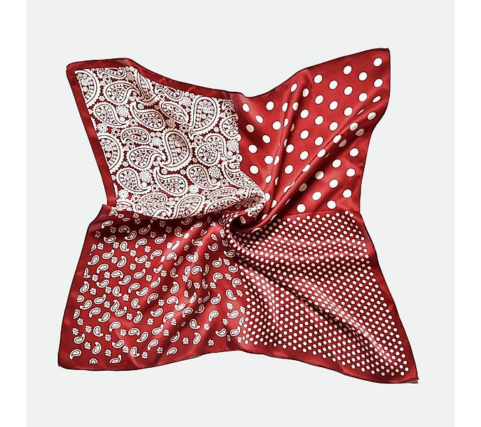 MayTree Seidentuch quadratisch, Punkte + Paisley Mix 53x53cm, Nickituch, Ba günstig online kaufen