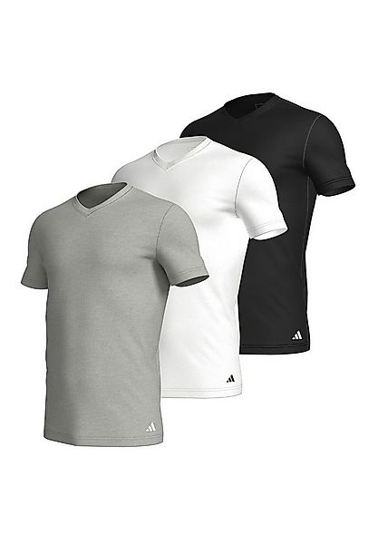 adidas Performance Poloshirt T-Shirt Basic V-Neck 3P (Packung, 3-tlg., 3er- günstig online kaufen