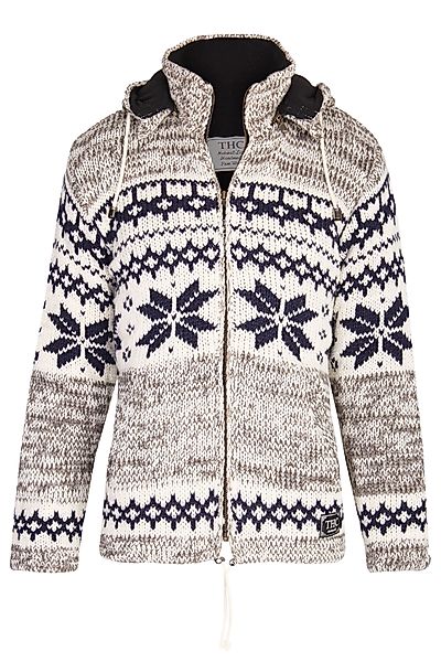 THC Natural Line Strickjacke Schafwollstrickjacke Norweger günstig online kaufen
