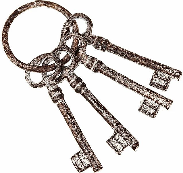 Ambiente Haus Wanddekoobjekt "4er Schluesselbund aus Gusseisen", (1 St.) günstig online kaufen