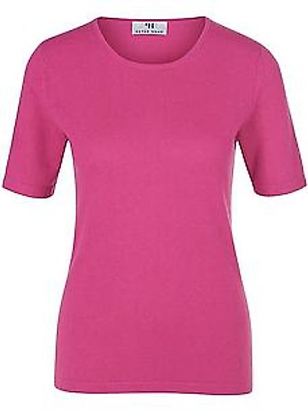 Rundhals-Pullover aus Seide Kaschmir Peter Hahn pink günstig online kaufen