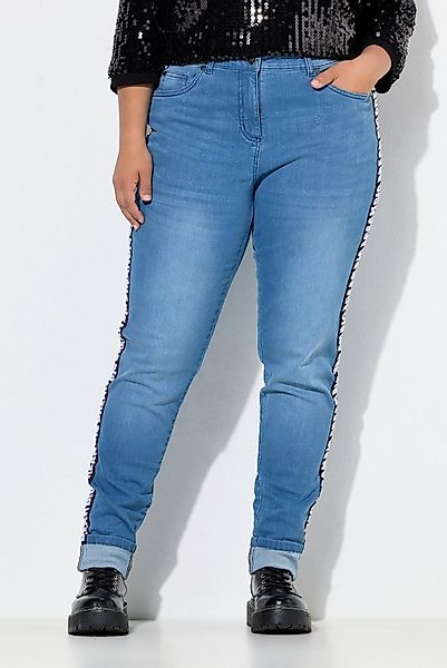 Angel of Style Regular-fit-Jeans Mom-Jeans Lea Wording-Seitenstreifen 5-Poc günstig online kaufen