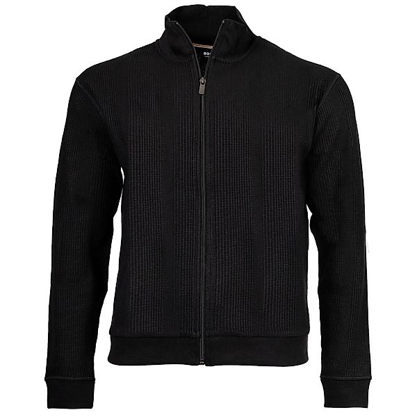 BOSS Sweatshirt Herren Sweatjacke Baumwolle Structure günstig online kaufen