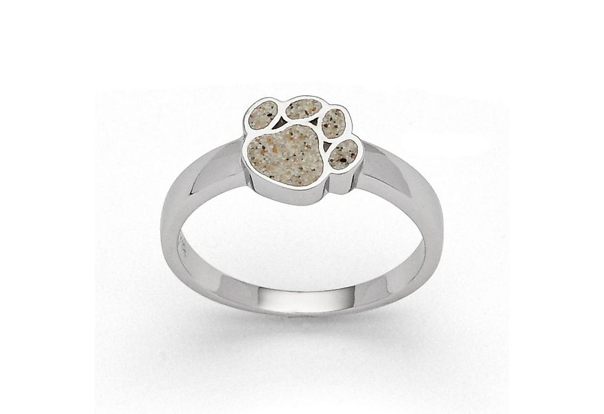 DUR Fingerring DUR Schmuck: Ring "Pfote" mit Strandsand R5609 günstig online kaufen