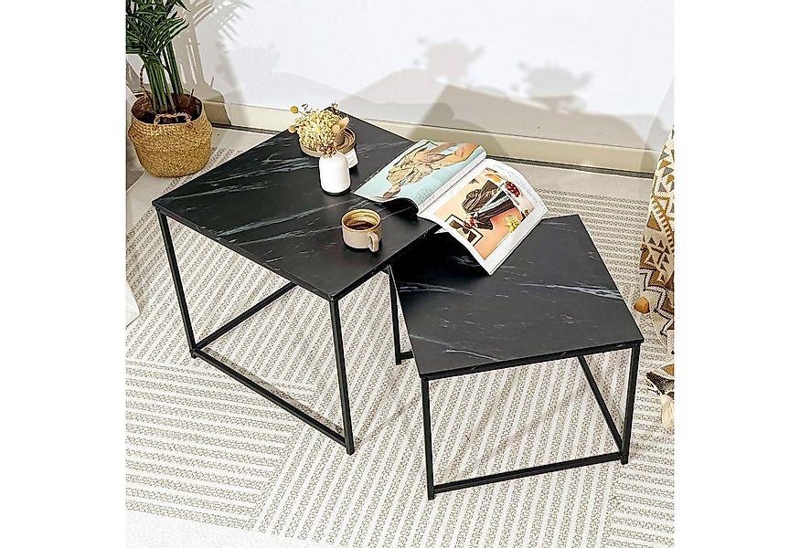 KAHOO Couchtisch Moderne Wohnzimmertisch Couchtisch,Quadratisch Satztisch günstig online kaufen