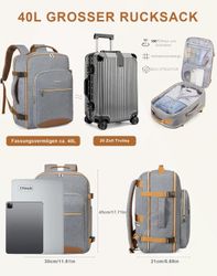 OKWISH Reiserucksack Laptoprucksack Freizeitrucksack Schulrucksack (Handgep günstig online kaufen