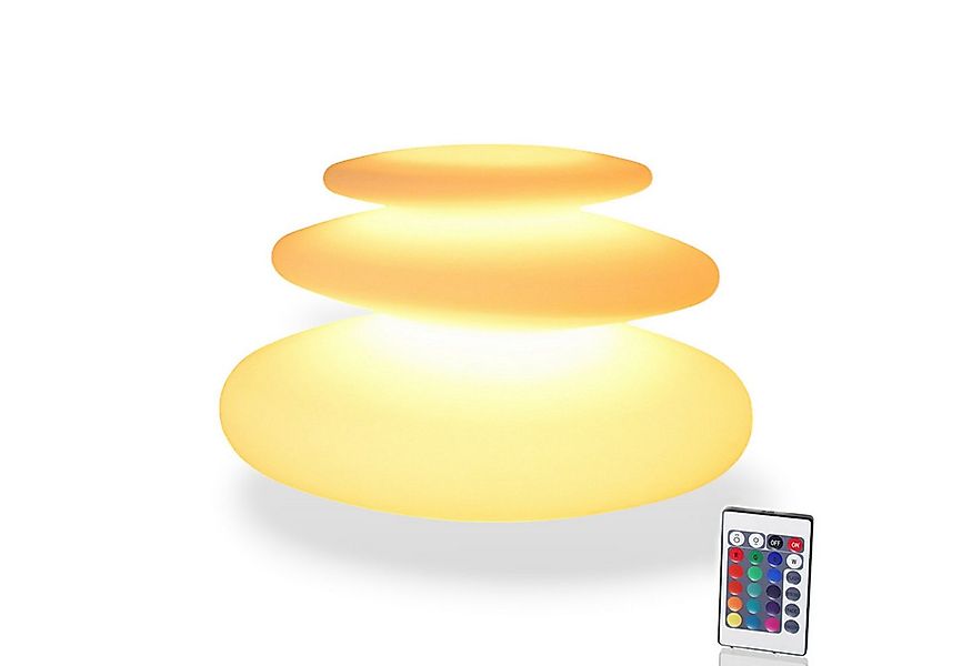 Arnusa Kugelleuchte Flatstones mobile Lampe Dekolampe Tischlampe, Dimmfunkt günstig online kaufen