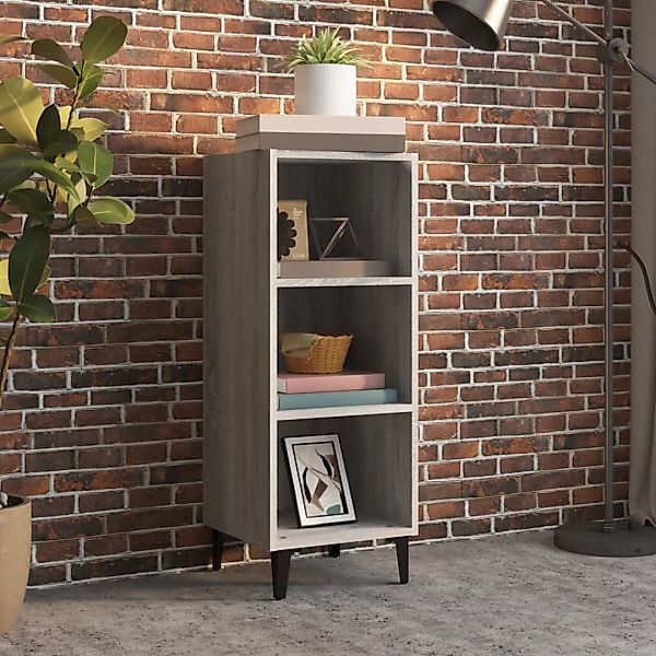 Vidaxl Sideboard Grau Sonoma 34,5x32,5x90 Cm Holzwerkstoff günstig online kaufen