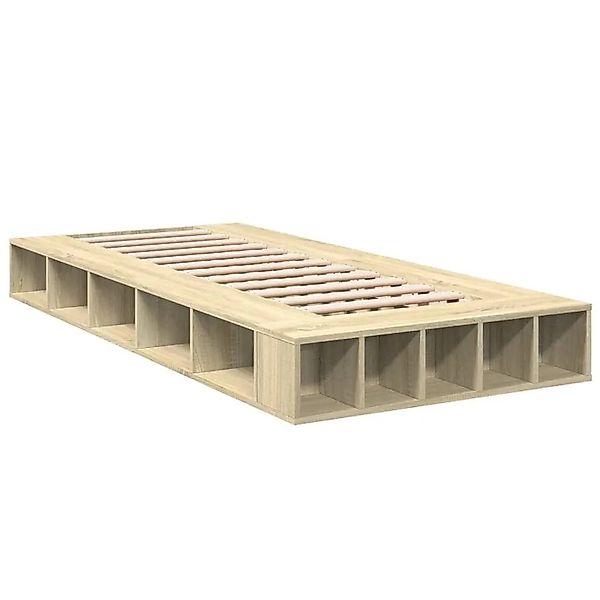 vidaXL Bettgestell Sonoma-Eiche 90x190 cm Holzwerkstoff 3280526 günstig online kaufen