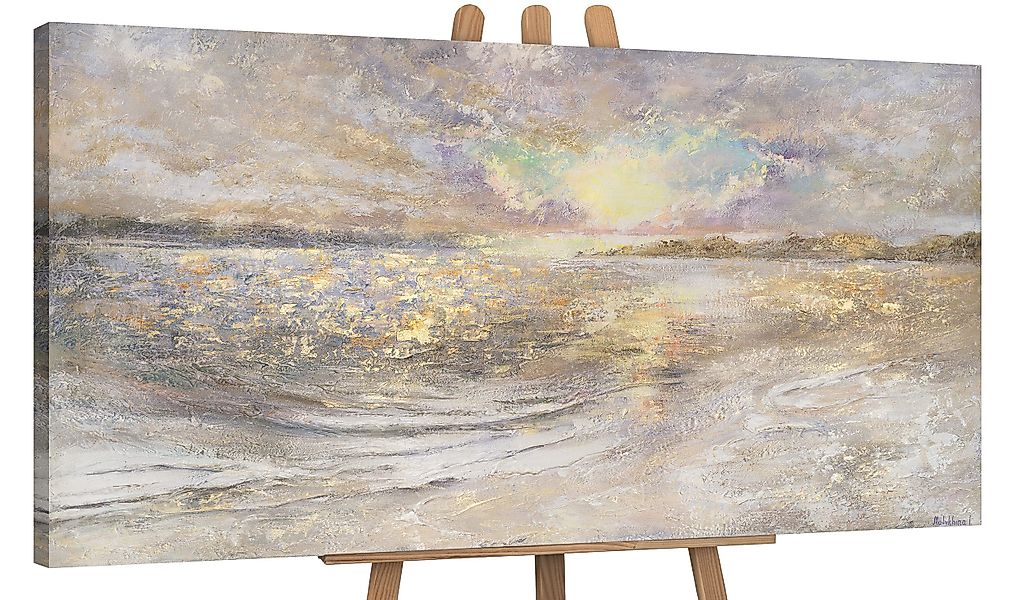 YS-Art Gemälde Meer Dämmerung, Landschaft, Leinwand günstig online kaufen