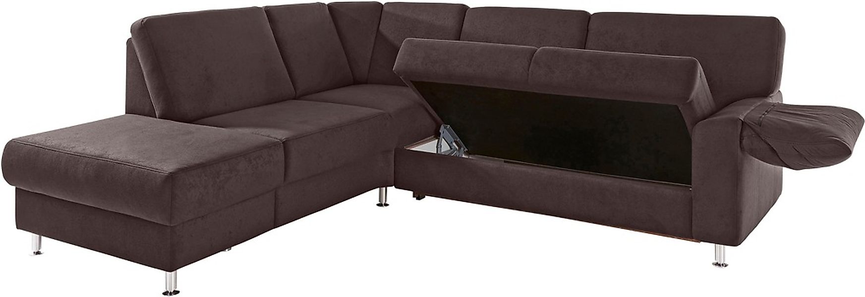 sit&more Ecksofa "Belfort L-Form", wahlweise mit Vorziehsitz und Bettkasten günstig online kaufen