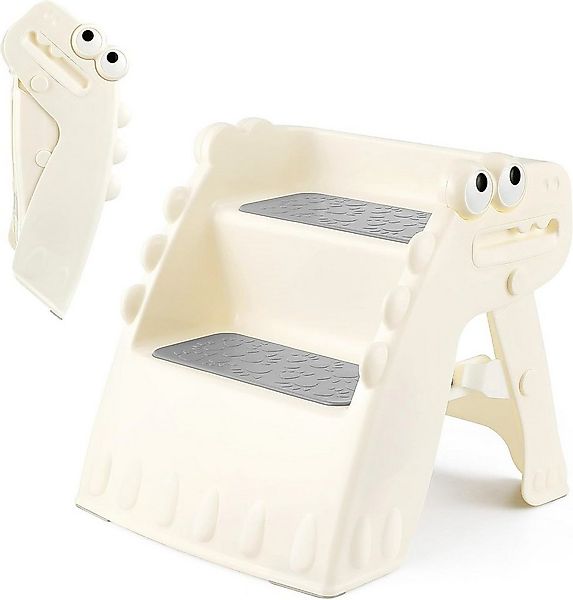 OUNUO Tritthocker Kleinkind-Hocker, 2-stufiger faltbarer Tritthocker günstig online kaufen