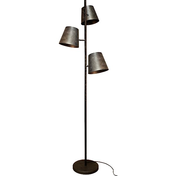 Luce Design Stehleuchte Colt 3-flammig Frost-Grau Ø 49 cm günstig online kaufen