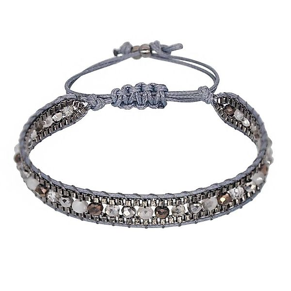 Saraswati Armband Armband "Crystal" Baumwolle geflochten günstig online kaufen