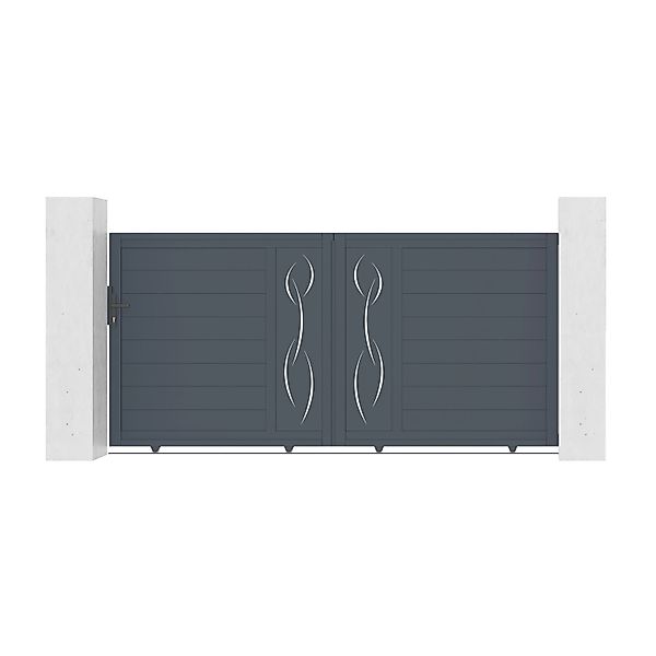 Casanoov Schiebetor Aus Aluminium 3 5M Life H 140Cm Grau günstig online kaufen