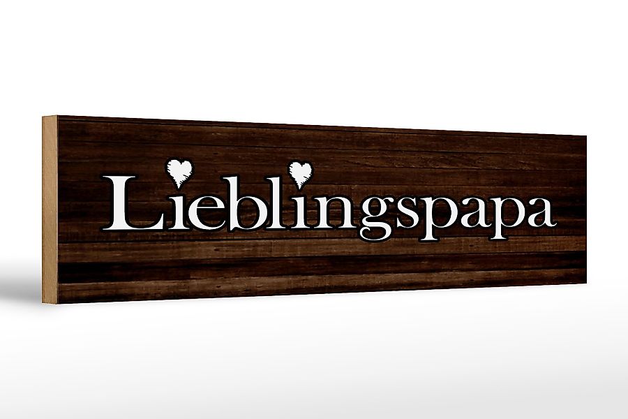 Femer GmbH Holzbild Spruch 46x10cm Lieblingspapa günstig online kaufen