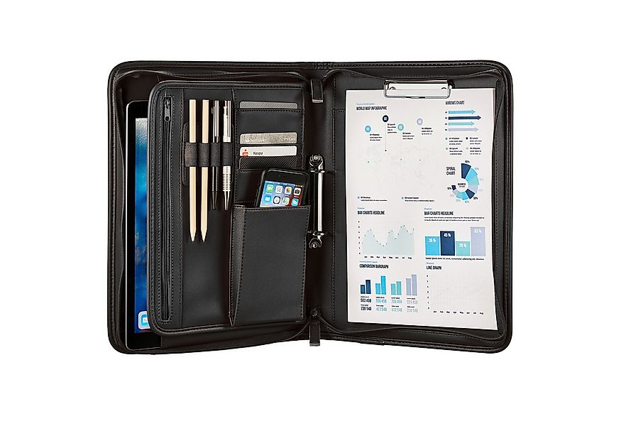 ONVAYA Konferenzmappe Dokumentenmappe A4, Aktenmappe, Businessmappe, Schrei günstig online kaufen