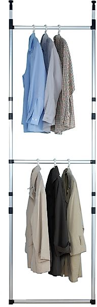 Ruco Teleskopregal, Aluminium/Kunststoff, ideal für begehbare Kleiderschrän günstig online kaufen