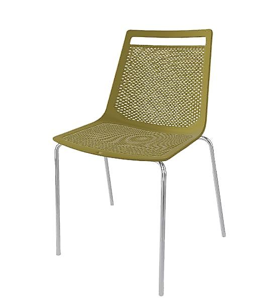 Ergonomischer Beratungstuhl Akami NA Lime, Chrom günstig online kaufen