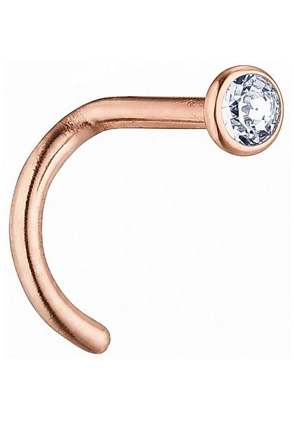 JOBO Nasenpiercing, Edelstahl roségoldfarben mit Zirkonia günstig online kaufen