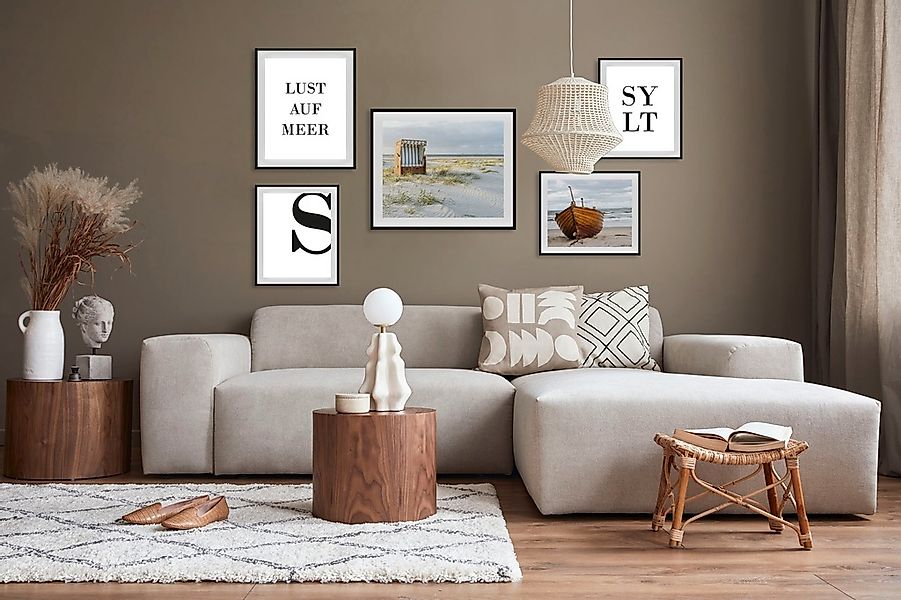 queence Bild »Lust auf Meer und Sylt«, Strand-Deutschland-Schriftzug-Meer-M günstig online kaufen