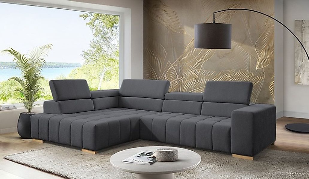 exxpo - sofa fashion Ecksofa »Elianos, hoher Sitzkomfort, aufwendige Kreuzs günstig online kaufen