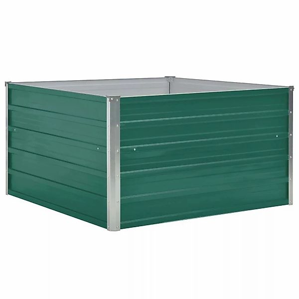 vidaXL Hochbeet 100 x 100 x 45 cm Stahl Grün 661639 günstig online kaufen