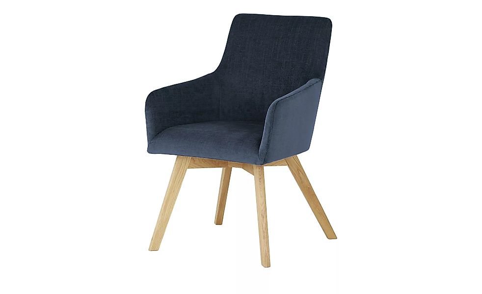 Wohnwert Armlehn-Polsterstuhl  Fina - blau - 55 cm - 85 cm - 67 cm - Stühle günstig online kaufen
