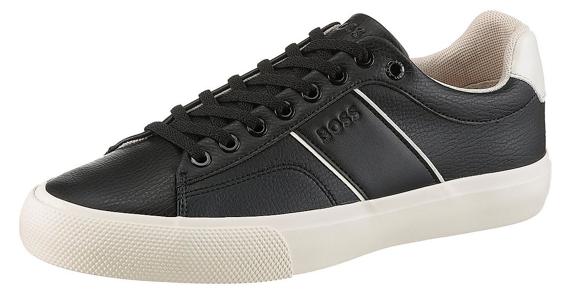 BOSS Aiden Sneaker, Freizeitschuh, Halbschuh, Schnürschuh im monochromem Lo günstig online kaufen