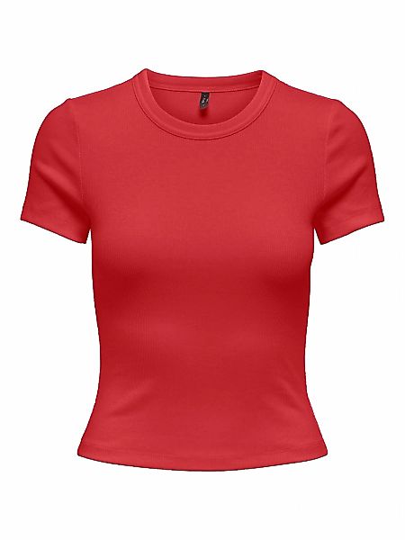 ONLY Kurzarmshirt "ONLVAL S/S O-NECK TOP CC JRS" günstig online kaufen