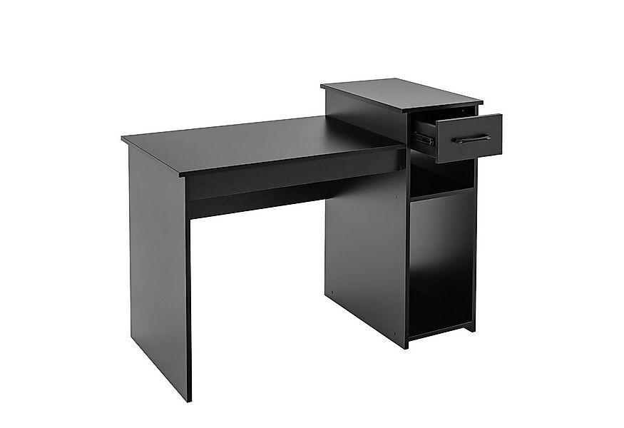 COSTWAY Schreibtisch, mit Schublade & offenen Regalen, 104x50x82cm günstig online kaufen