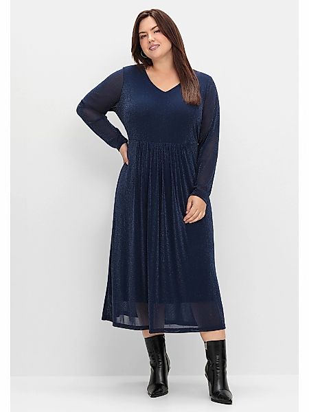 Sheego Partykleid Große Größen mit Mesh günstig online kaufen