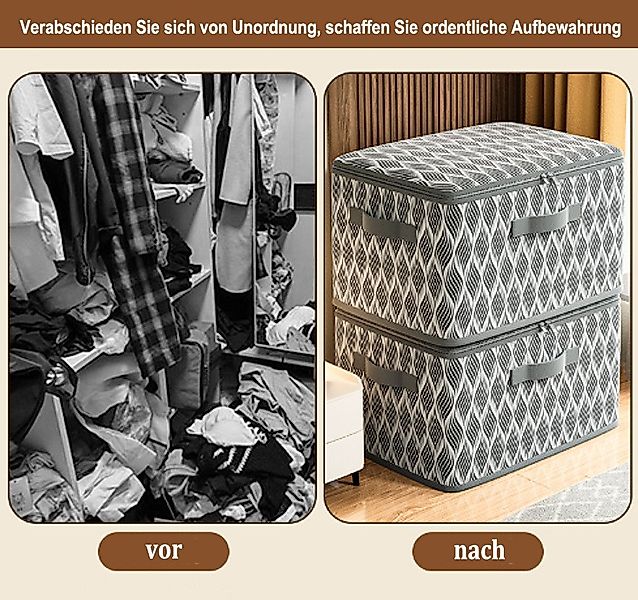 Coonoor Aufbewahrungsbox Wäscheaufbewahrungsbox mit Deckel, faltbare Aufbew günstig online kaufen