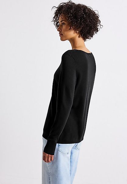 STREET ONE Strickpullover mit U-Boot-Ausschnitt günstig online kaufen