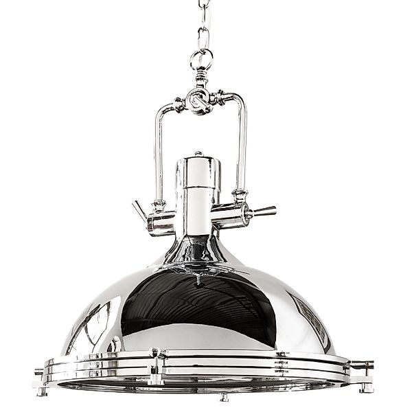 riess-ambiente Hängeleuchte INDUSTRIAL 45cm silber, ohne günstig online kaufen