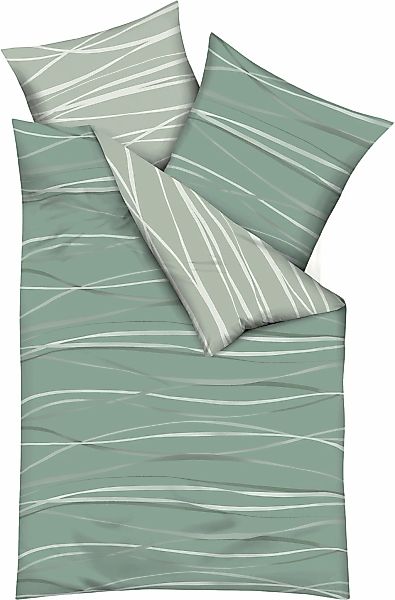 Kaeppel Wendebettwäsche "Motion" 3 Stk. tlg. Mit feinen Wellenlinien günstig online kaufen