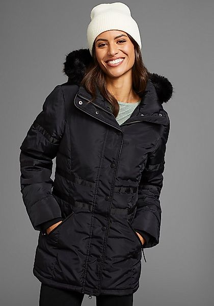 Laura Scott Winterjacke mit abnehmbarer Kapuze und Fellimitat günstig online kaufen