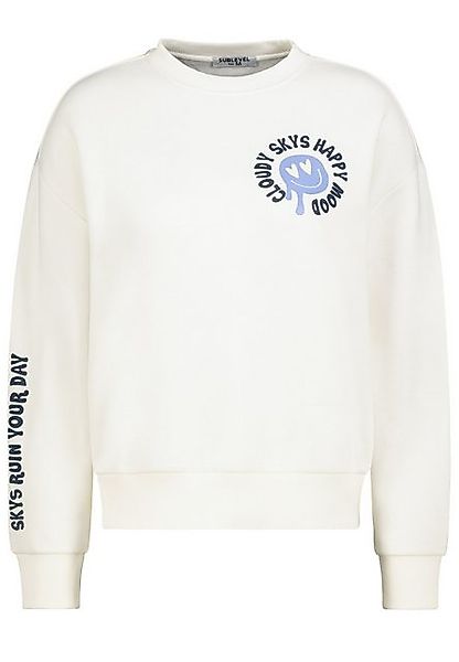 SUBLEVEL Sweatshirt Damen Cropped Cartoon Pullover günstig online kaufen