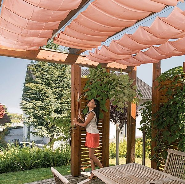 Windhager Sonnensegel für Seilspannmarkise, inklusive Laufhaken, 2,7x1,4 m günstig online kaufen