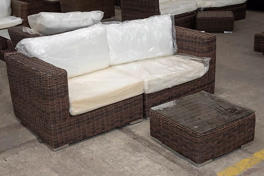 #HBM 2988: Sofa Ariano + Beistelltisch-braun-meliert günstig online kaufen