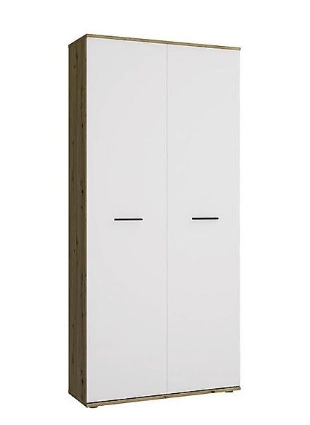 Schuhschrank ca. 90x195x35 cm Artisan / Weiß günstig online kaufen