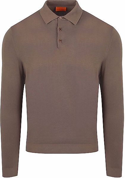 Suitable Compact Cotton Poloshirt Taupe - Größe XL günstig online kaufen