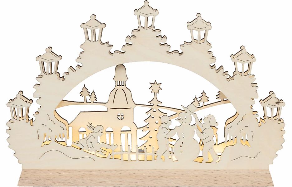SAICO Original LED Lichterbogen "Mini-Lichterbogen, Schneemann" mit LED-Str günstig online kaufen